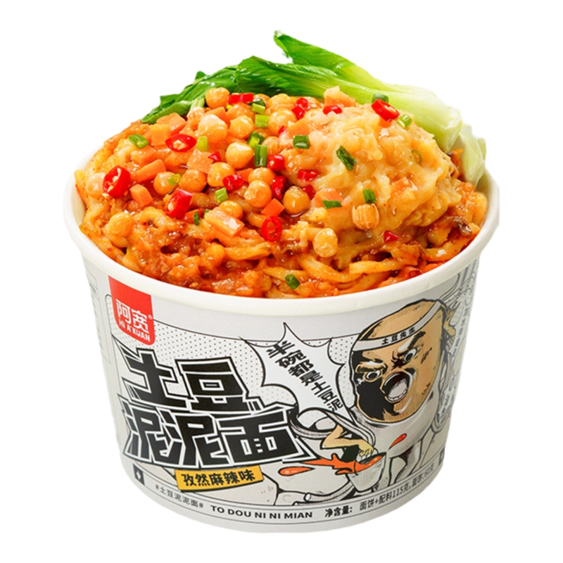 Baijia Akuan Kartoffelpüree-Nudeln mit Kreuzkümmel und würzigem Geschmack 105g