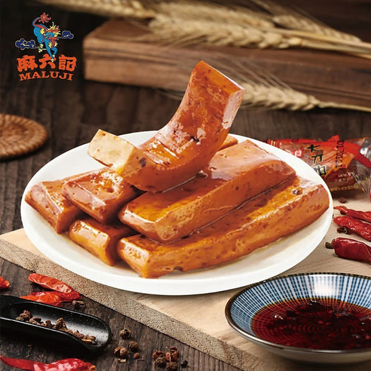 Ma Liuji Hand-Grinded Dried Tofu Spicy Flavor 240g