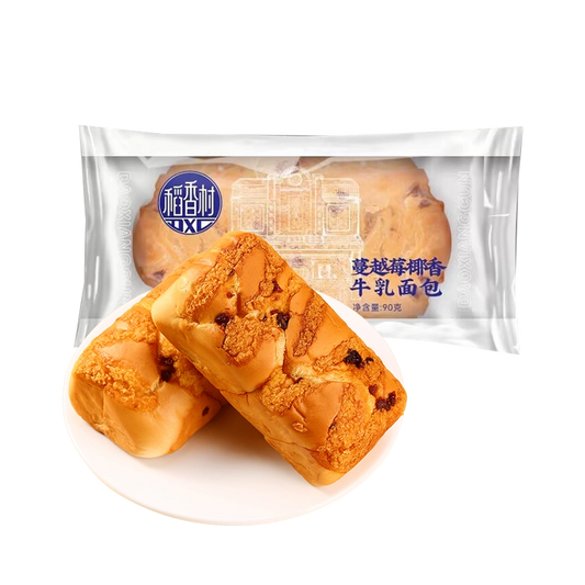 Daoxiangcun Cranberry Coconut Milk Bread 90g