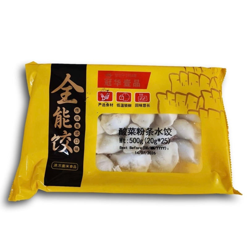 冠华 酸菜粉条水饺 500g
