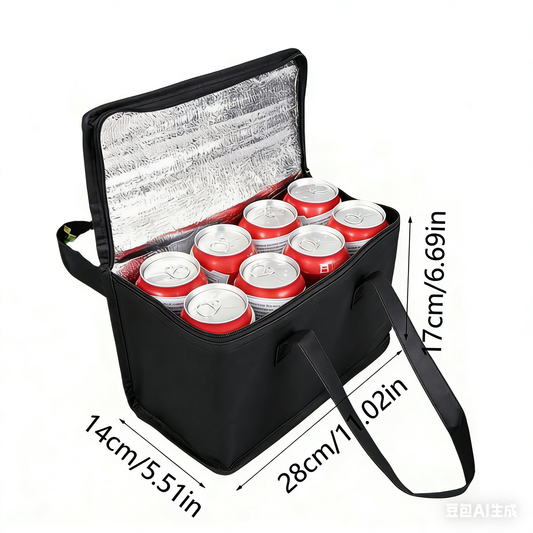 Sie befürchten Probleme beim Auftauen? Dann schauen Sie sich das an! Isolierte Kühl-/Warmhaltetasche aus Aluminiumfolie | Faltbar und wiederverwendbar