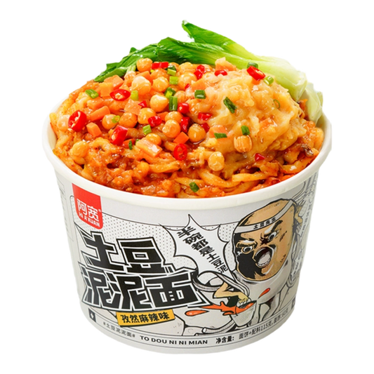 Baijia Akuan Kartoffelpüree-Nudeln mit Kreuzkümmel und würzigem Geschmack 105g