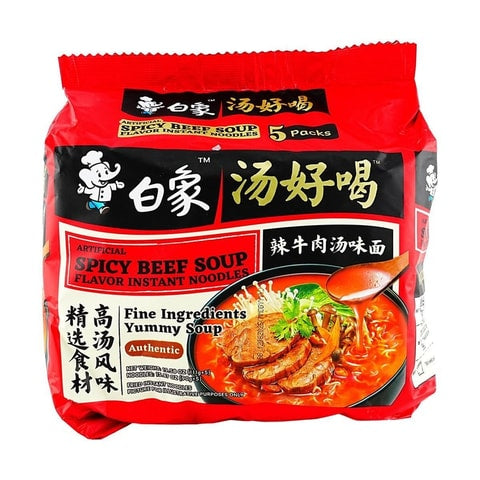 White Elephant Spicy Beef Noodle Soup 111g*5 Pack