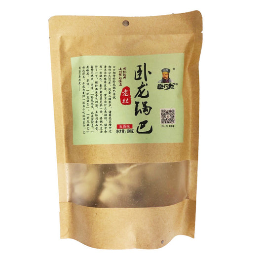卧龙 老灶锅巴 五香味 200g