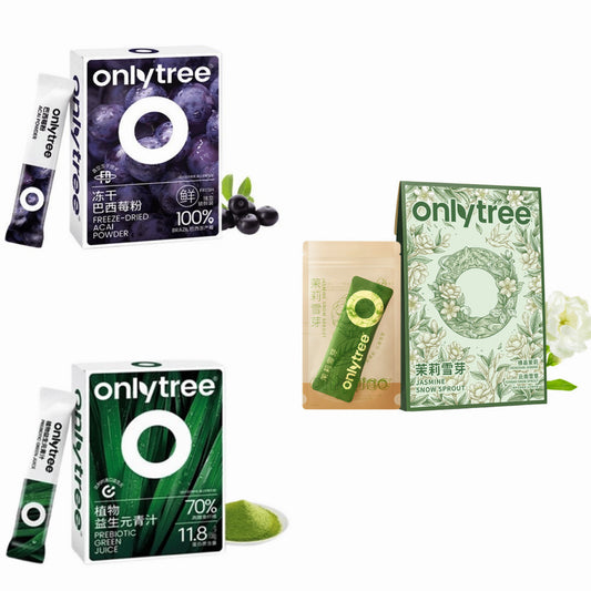 Onlytree 三口味组合（元青汁➕巴西莓粉➕茉莉雪芽￼）