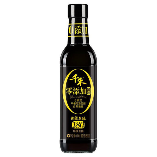 千禾 零添加酱油 御藏本酿180天 500ml￼