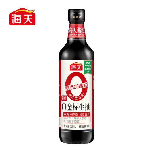 海天 0添加金标生抽 500ml