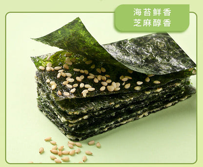 百草味 芝麻夹心海苔 36g