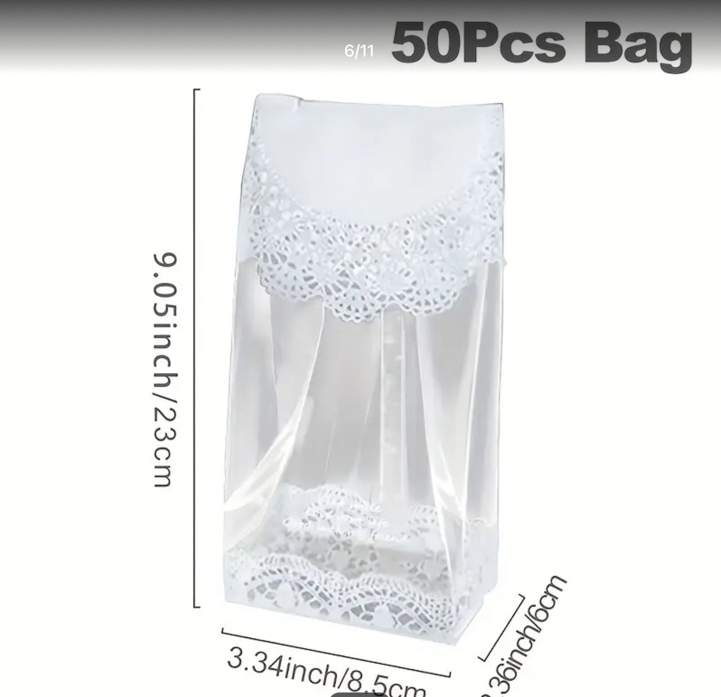 透明蕾丝花边 包装袋 大号 顺带一个 总会用得上