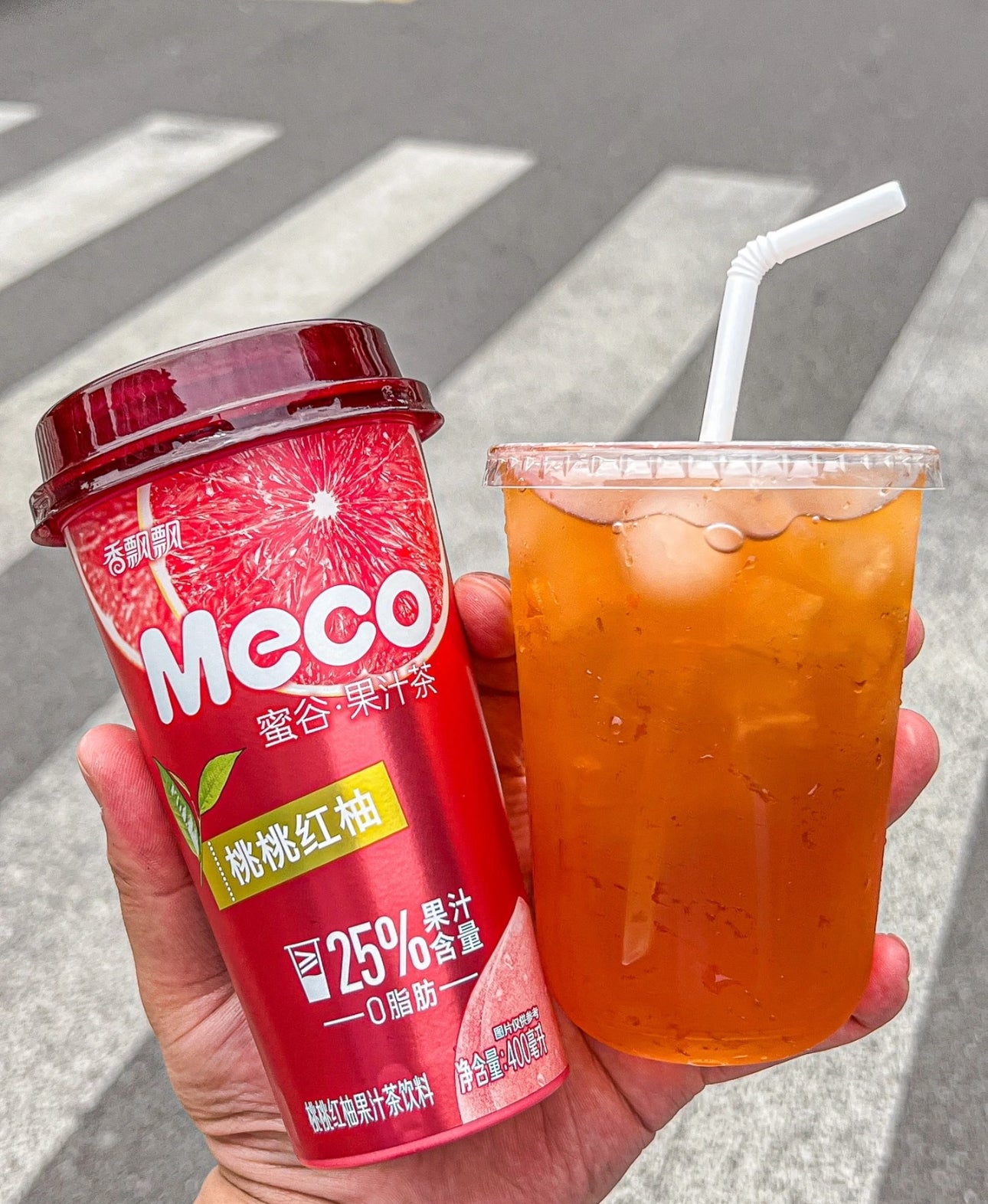 蜜谷 果汁茶 桃桃红柚 400ml