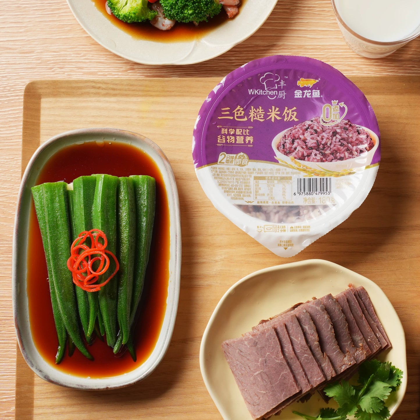 A金龙鱼 丰厨三色糙米饭 180g