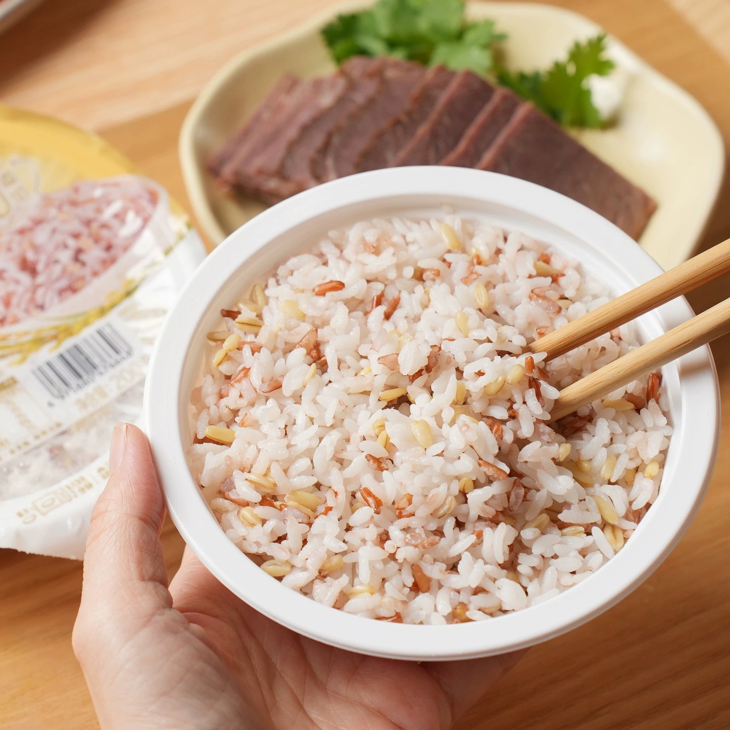 A金龙鱼 丰厨红米燕麦米饭 200g