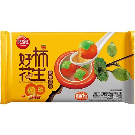 TK 思念 花生柿子形汤圆 312g