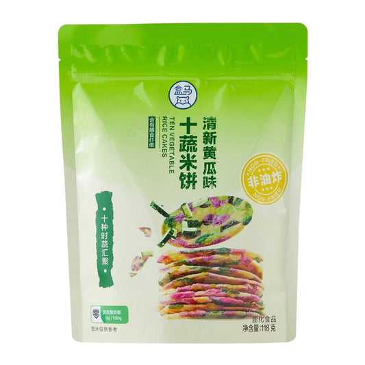 盒马 十蔬米饼清新黄瓜味 118g (限时5折）