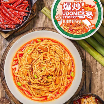 一碗乌冬 爆炒乌冬 红油钵钵 252g 桶装