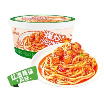 一碗乌冬 爆炒乌冬 红油钵钵 252g 桶装